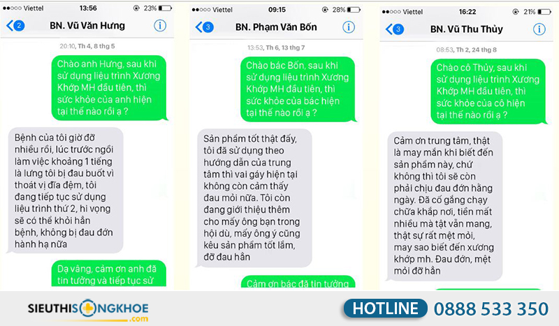 xương khớp mh có tác dụng phụ không