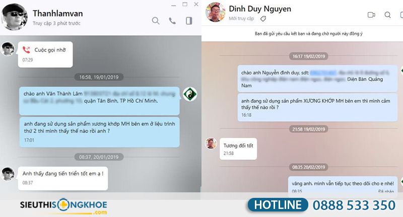 xương khớp mh có tác dụng phụ không