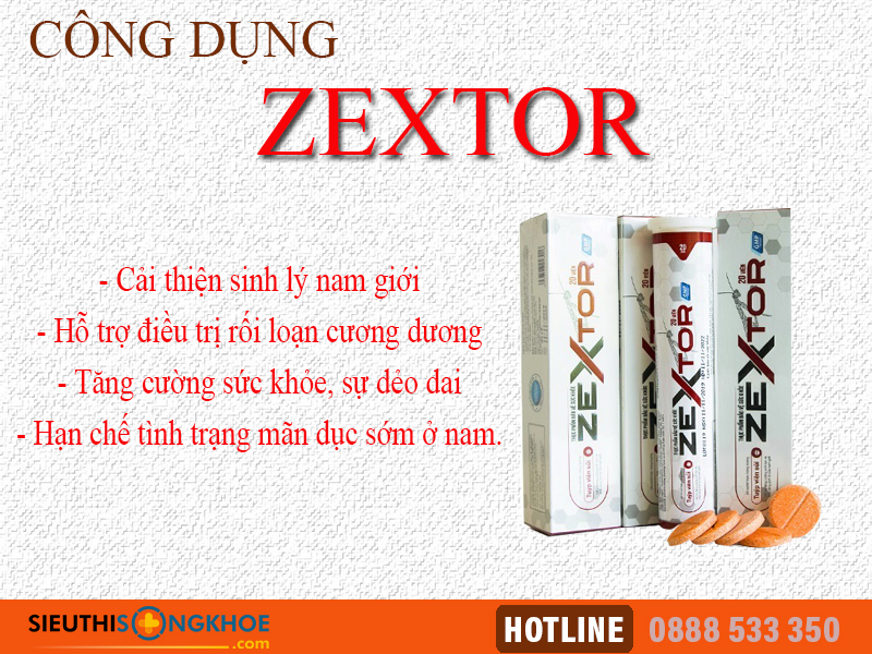 công dụng zextor