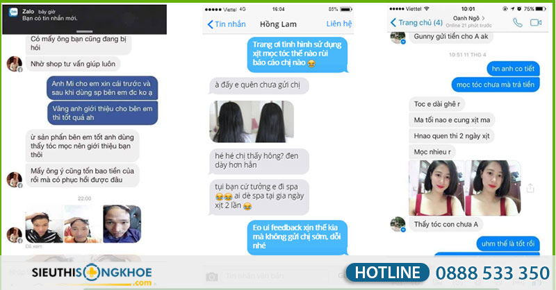 phản hồi của khách hàng về tóc mộc linh