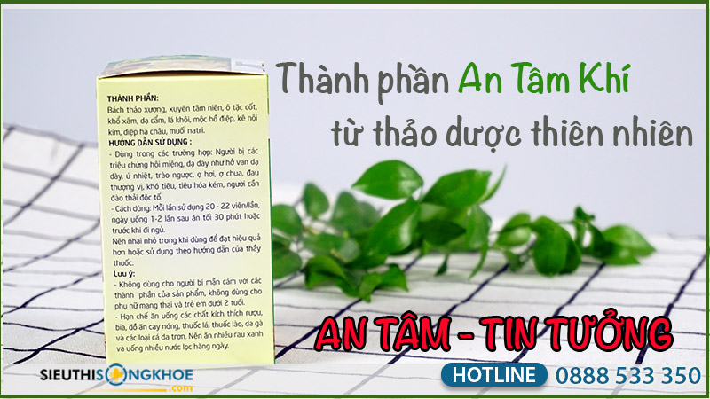 thành phần an tâm khí