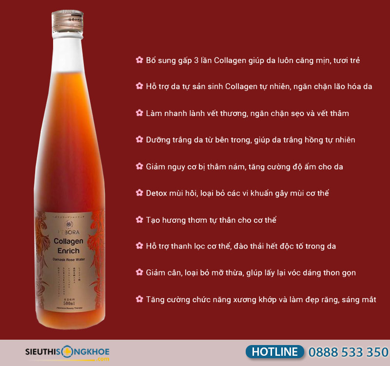 thành phần nước uống hebora collagen