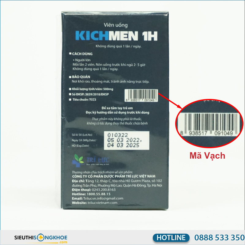 cách phân biệt kichmen 1h chính hãng