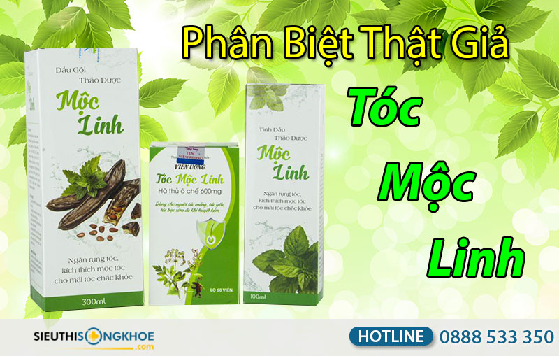 cách phân biệt thật giả tóc mộc linh