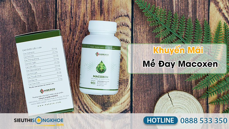 chương trình khuyến mãi mề đay macoxen