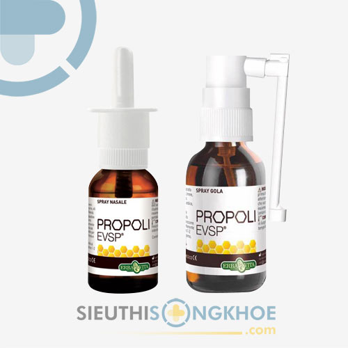 Combo Spray Nasale Propoli.Evsp (xịt mũi) và Spray Gola Propoli.Evsp (xịt họng) - Loại bỏ triệu chứng và kháng khuẩn tai mũi họng