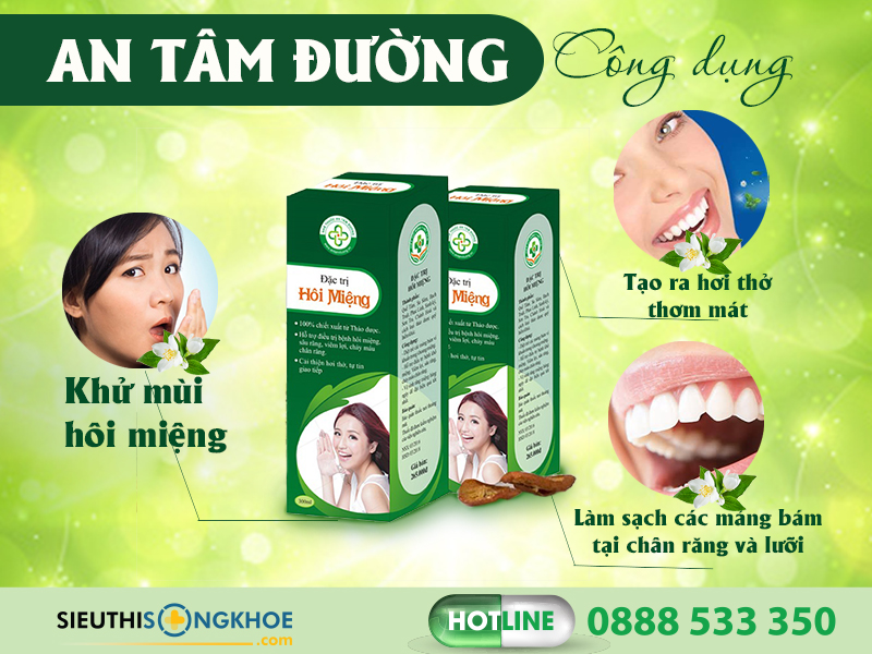 công dụng an tâm đường