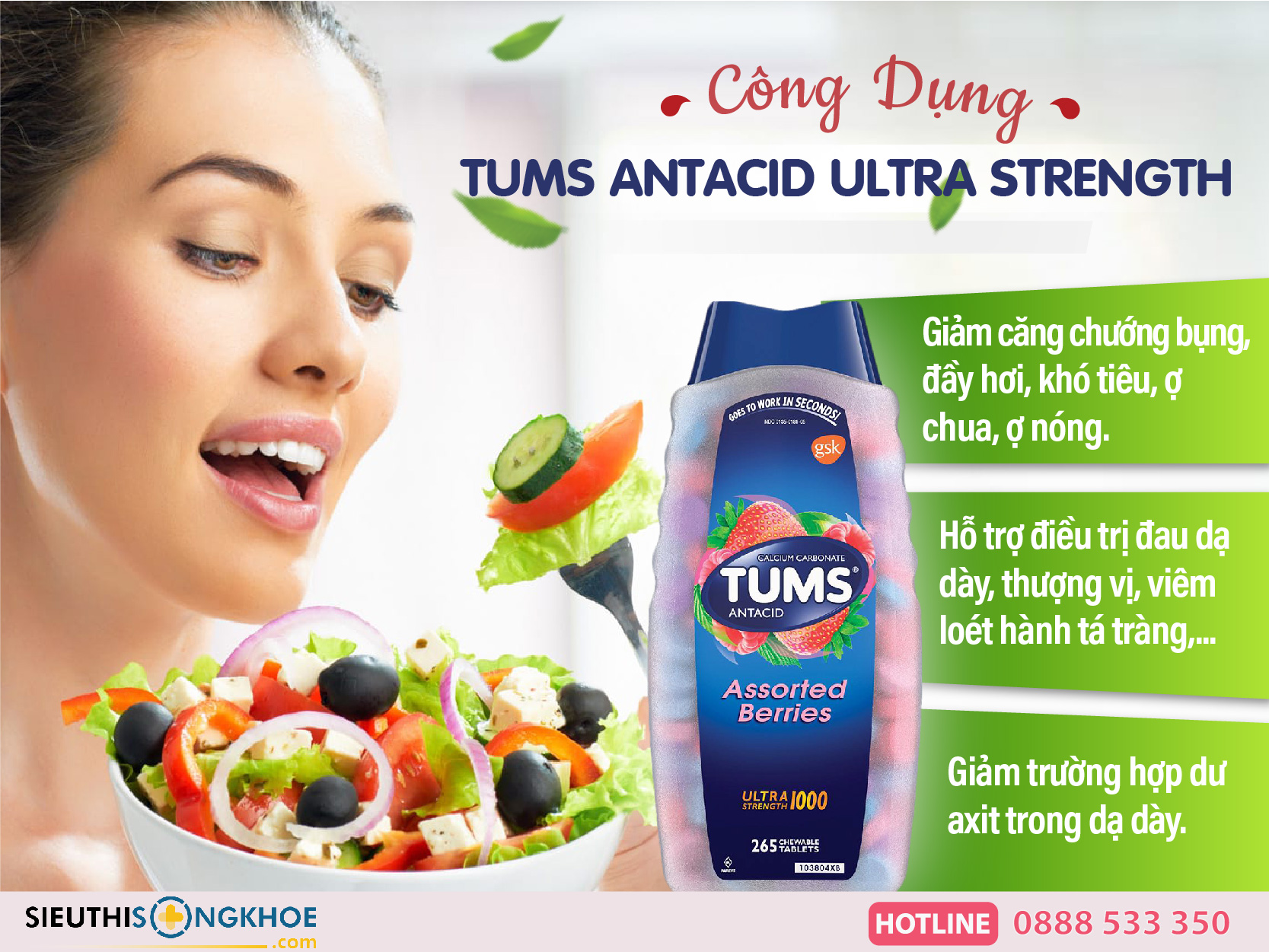 cong dung keo ngam giam day hoi kho tieu tums antacid ultra strength