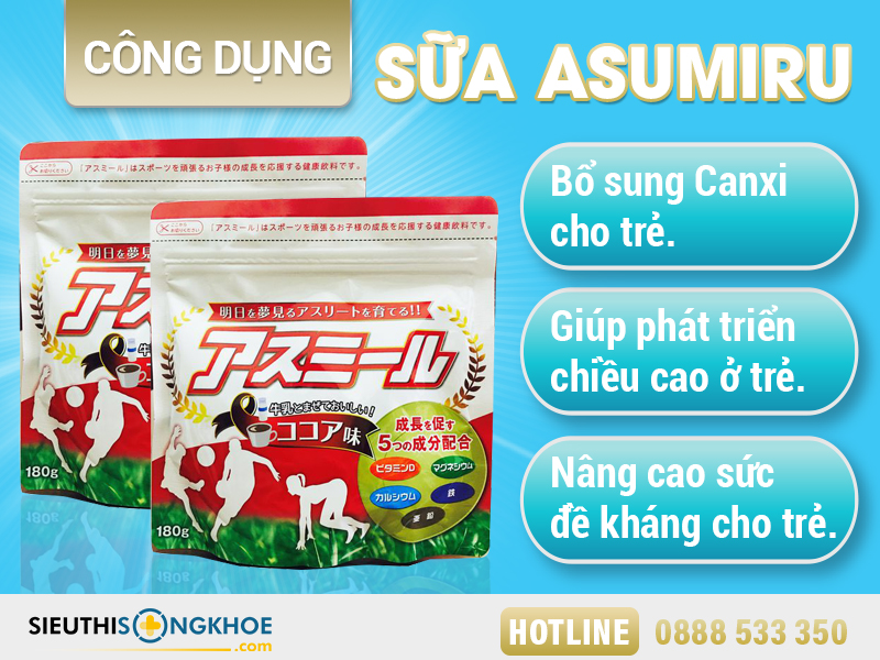 công dụng sữa asumiru
