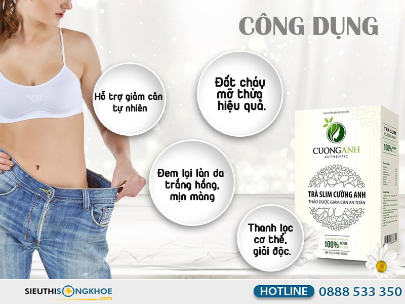 công dụng trà giảm cân cường anh