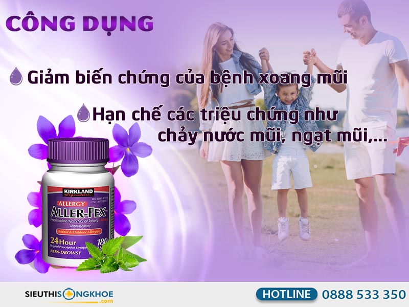 cong dung vien chong di ung aller-fex