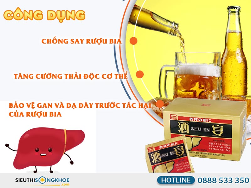 công dụng viên giải rượu shuen