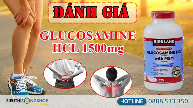 đánh giá kirkland glucosamine hcl 1500mg