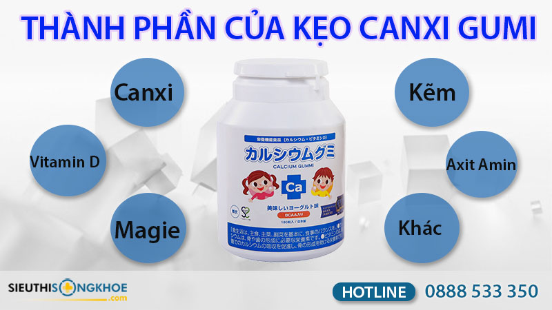 kẹo canxi gumi