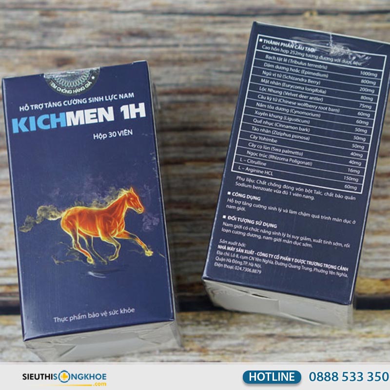 kichmen 1h hộp bao nhiêu viên