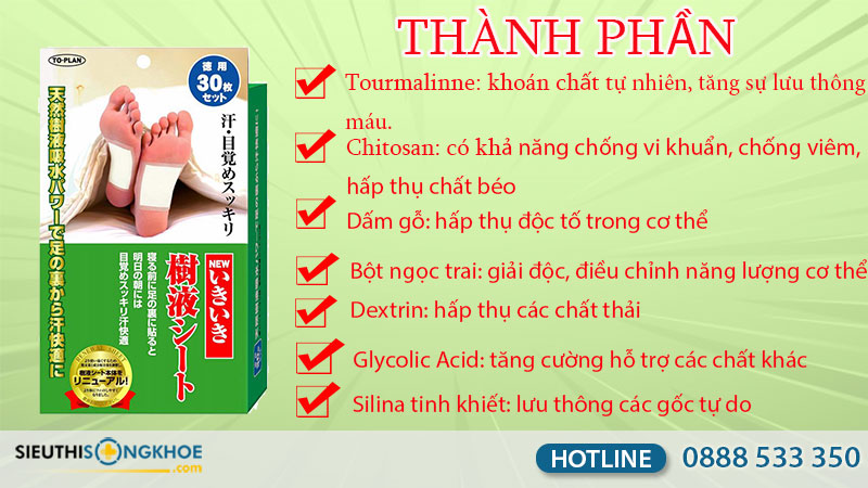 miếng dán thải độc chân Kenko 