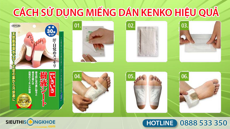 miếng dán thải độc chân Kenko