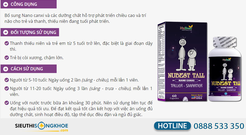 nubest tall co tot khong