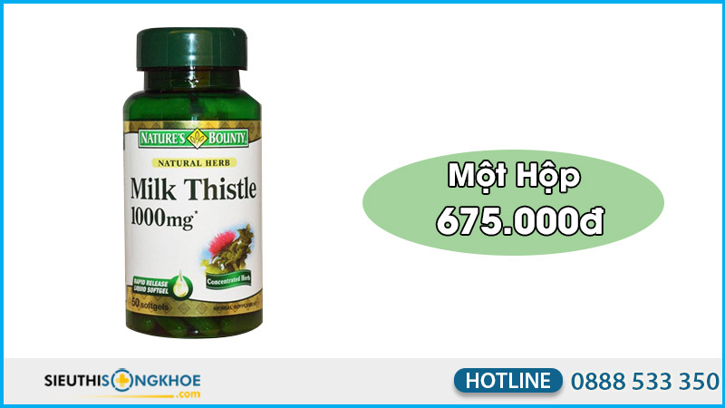 silymarin milk thistle nature's bounty co tot khong