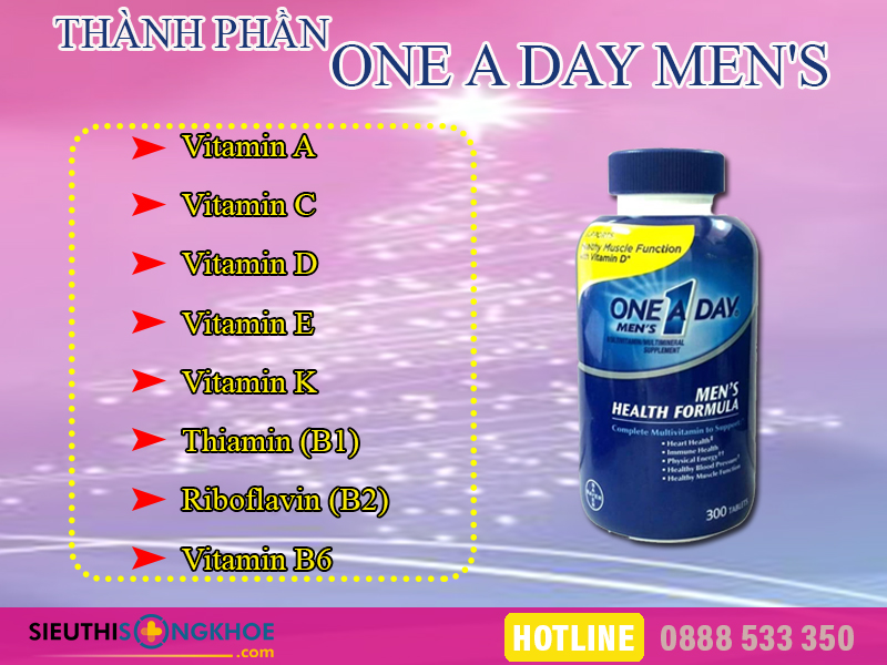 thanh phan vien bo sung dinh duong one a day men's