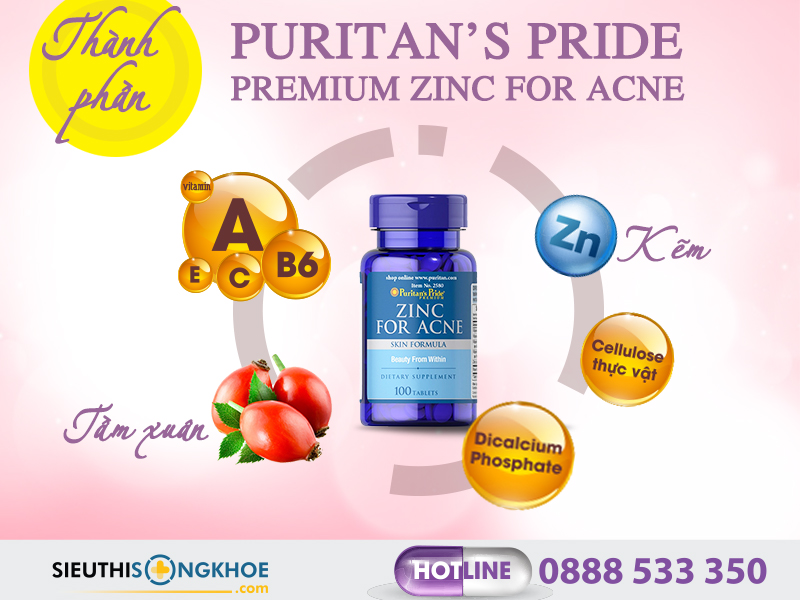 thanh phan vien uong kem tri mun zinc for acne 