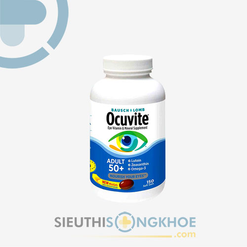 Ocuvite Adult 50+ - Viên Bổ Mắt Cho Người Lớn Tuổi, Mang Lại Đôi Mắt Sáng Khỏe