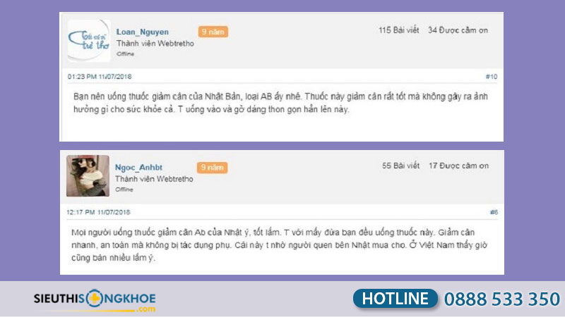 viên giảm cân ab có tốt không