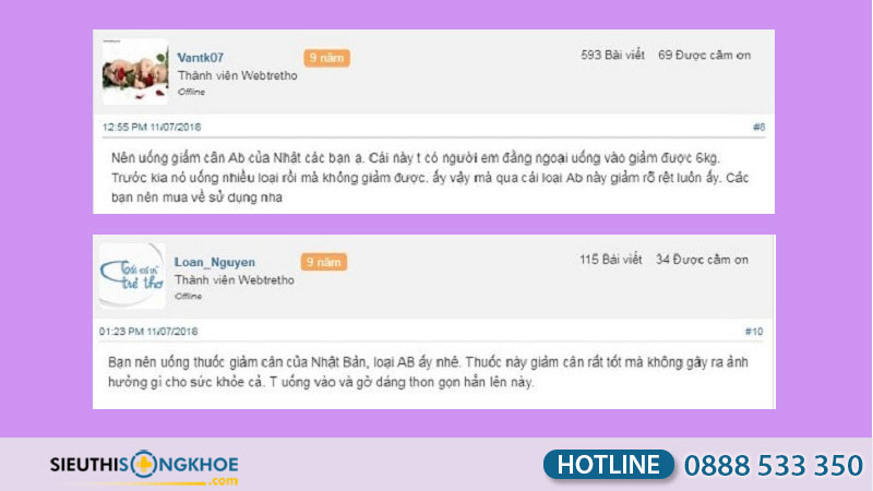 viên giảm cân ab giá bao nhiêu