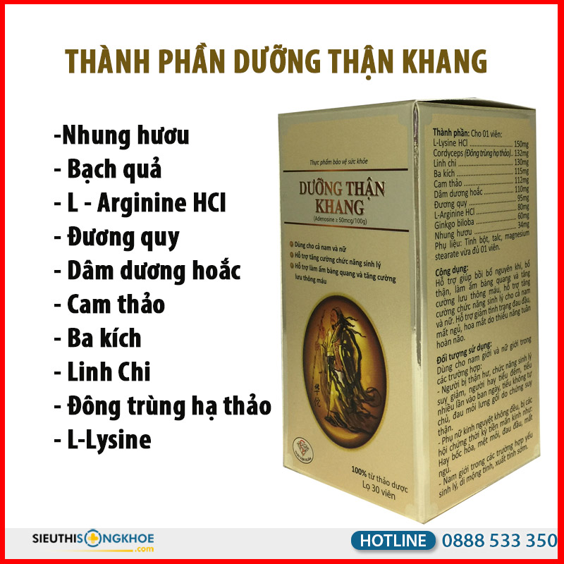 viên uống dưỡng thận khang có tốt không