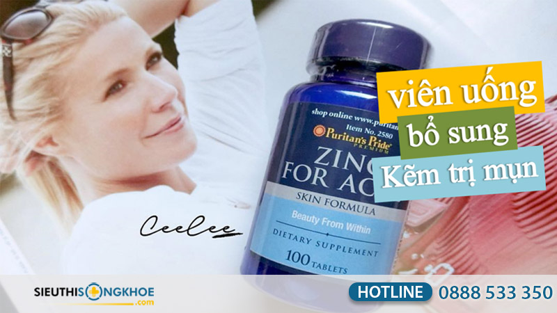 viên uống kem trị mụn purtian's pride zinc for acne có tốt không