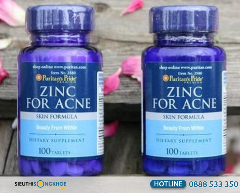 vien uong kem tri mun purtian's pride zinc for acne co tot khong