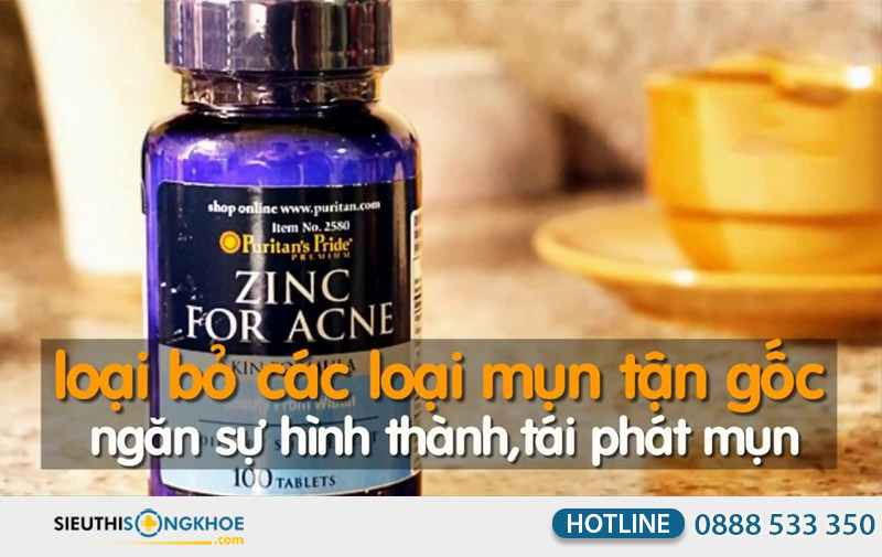 vien uong kem tri mun purtian's pride zinc for acne co tot khong