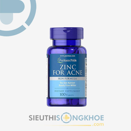 Puritan’S Pride Zinc For Acne - Viên Uống Kẽm Trị Mụn An Toàn, Hiệu Quả