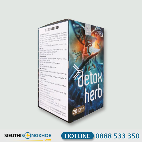 Detox Herb - Viên Uống Hỗ Trợ Tiêu Diệt Ký Sinh Trùng, Giải Độc & Bảo Vệ Sức Khoẻ