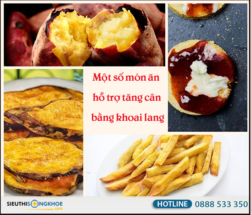tăng cân bằng khoai lang