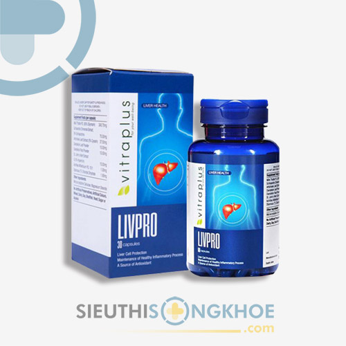 Viên uống Vitraplus Livpro - Hỗ Trợ Bảo vệ Thải độc & Bồi Bổ Gan
