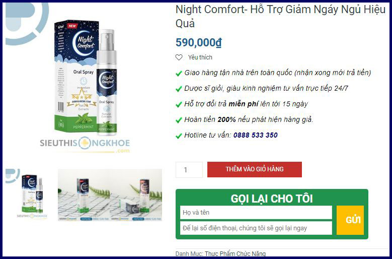 xit chong ngay ngu night comfort mua o dau