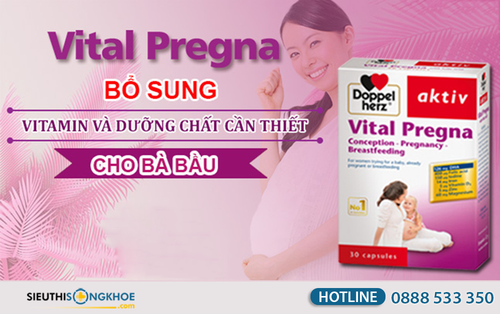 Vital Pregna bổ sung vitamin khoáng chất