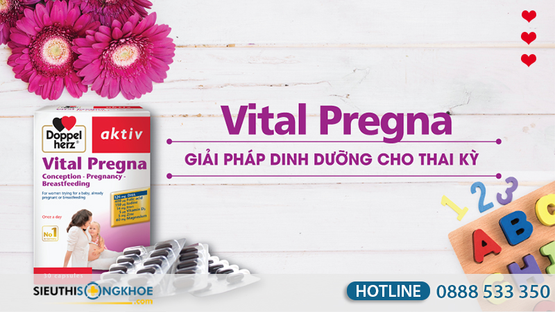 Vital Pregna bổ sung vitamin khoáng chất