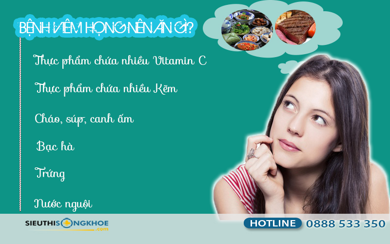 bệnh viêm họng nên ăn gì
