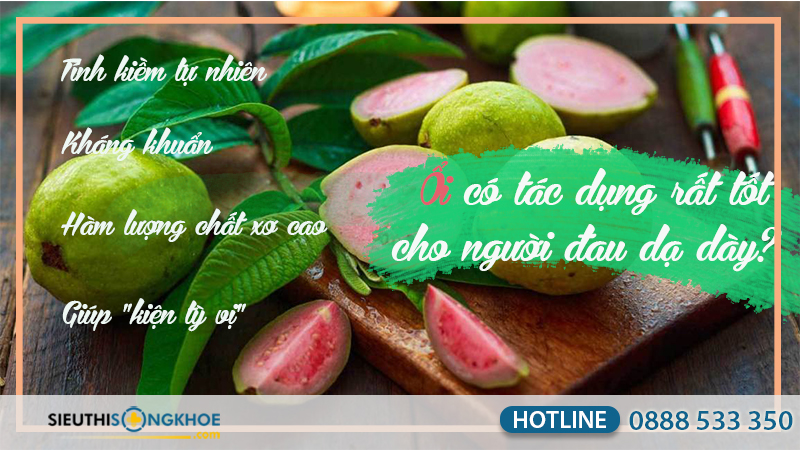 đau dạ dày ăn ổi được không