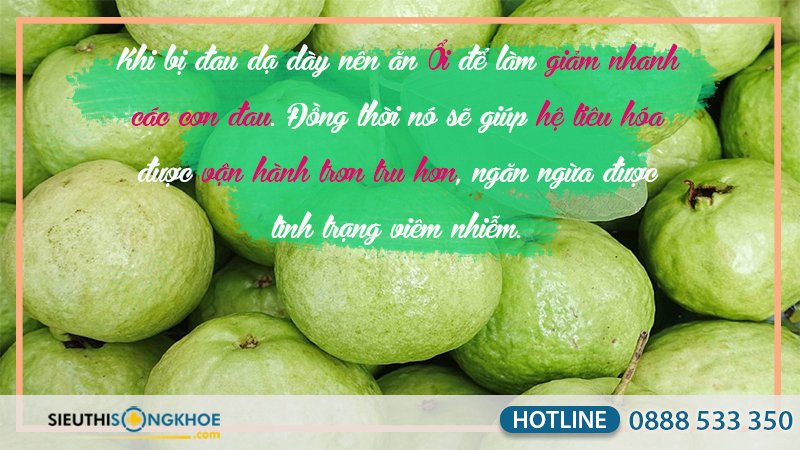 đau dạ dày ăn ổi được không