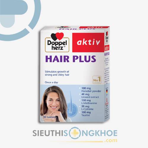 Hair Plus - Viên uống Hỗ Trợ Giúp Mái Tóc Chắc Khoẻ Dày Mượt