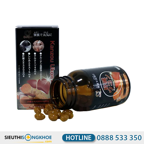 Viên Uống Kanzou Ukon - Ngăn Ngừa Ung Thư Gan, Bảo Vệ Gan Hiệu Quả