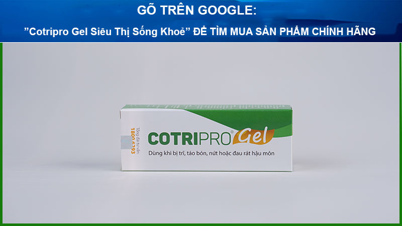 kem boi tri cotripro gel sieu thi song khoe