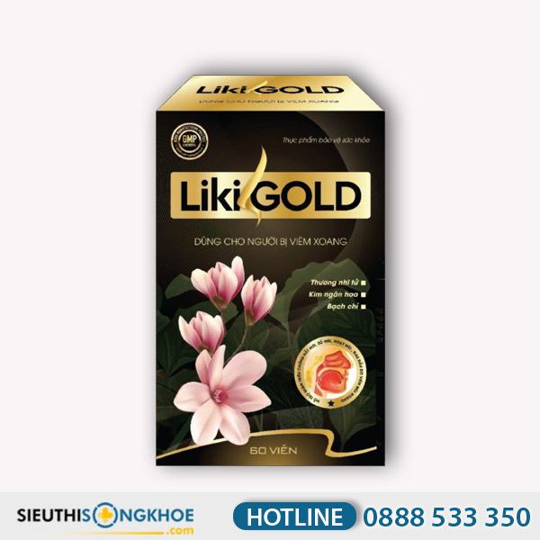 Liki Gold - Viên Uống Thảo Mộc Hỗ Trợ Điều Trị Viêm Xoang