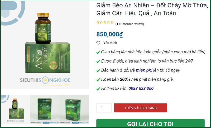 mua giảm béo an nhiên ở đâu