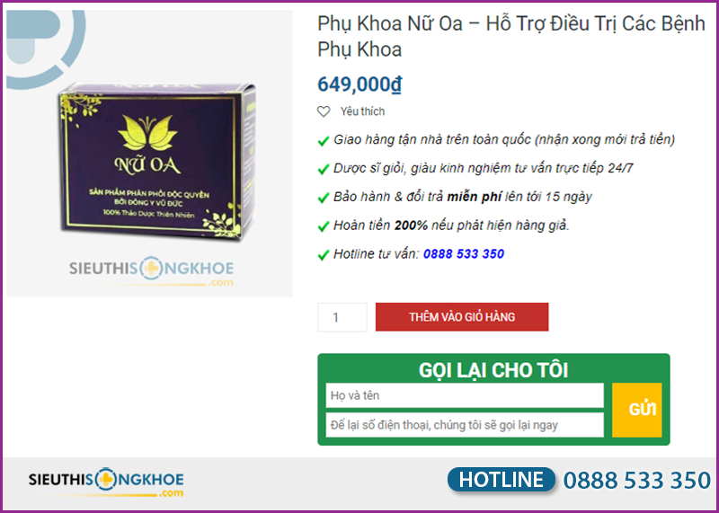 phụ khoa nữ oa có tốt không 1