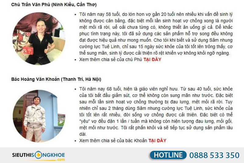 chuyen gia noi ve san pham sam nhung cuong luc tue linh 
