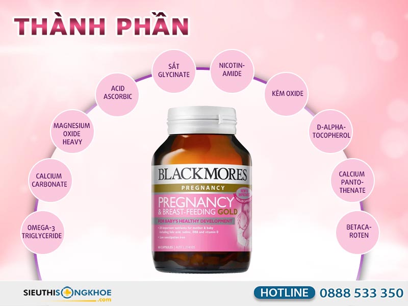 thành phần của blackmores pregnancy breast feeding gold